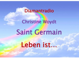 Webinar: Saint Germain - Leben ist...