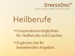 Webinar: StressDoc für Heilberufe & Coaches