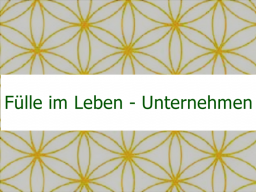 Webinar: Fülle im Leben