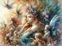 Sanfter Feenraum der Nacht