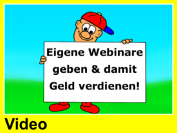 Webinar: Webinartrainer werden (Video 59 Euro)