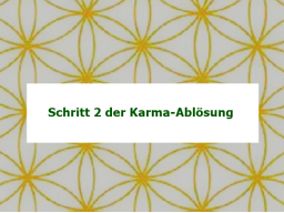 Webinar: Schritt II der Karma-Ablösung