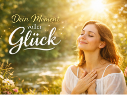 Verlegt! Geschenk! Erlebnis-Webinar "Dein Moment voller Glück