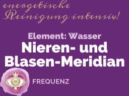 MERIDIANE - Nieren- und Blasen-Meridian / Element Wasser