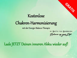 Webinar: Kostenlose Chakren-Harmonisierung mit der Energie-Balance-Therapie