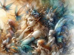 Sanfter Feenraum der Nacht