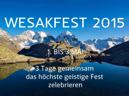 Webinar: WESAKFEST 2015