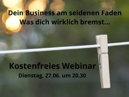 Webinar: Dein Business am seidenen Faden - was dich wirklich bremst