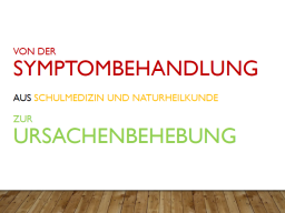 Webinar: Von der Symptombehandlung aus Schulmedizin und Naturheilkunde zur Ursachenbehebung