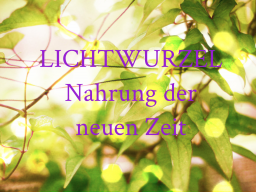 Webinar: Nahrung der neuen Zeit LICHTWURZEL