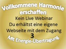 Webinar: 3. Heiler vollkommene Harmonie