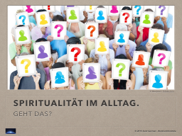Webinar: Spiritualität IM Alltag. Geht das?