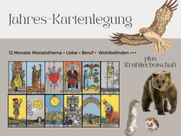 12-Monate Kartenlegung und Krafttierbotschaft