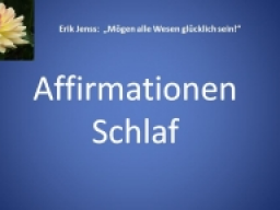 Webinar: Affirmationen Schlaf - besser einschlafen