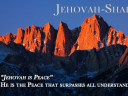 Webinar: JEHOVA SHALOM - DIE RUF-KRAFT DER 12 GEHEIMEN NAMEN GOTTES